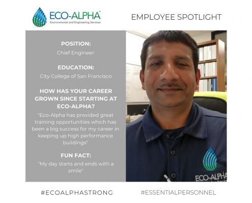 Eco-Alpha Employee Spotlight: Suneel Kumar, Chief Engineer