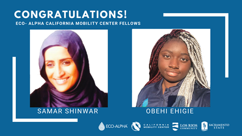 Eco-Alpha partners with the California Mobility Center, SMUD and Sacramento State to host CMC Fellow Internship opportunities in the clean energy sector